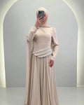 Seyla kvällsklänning beige
