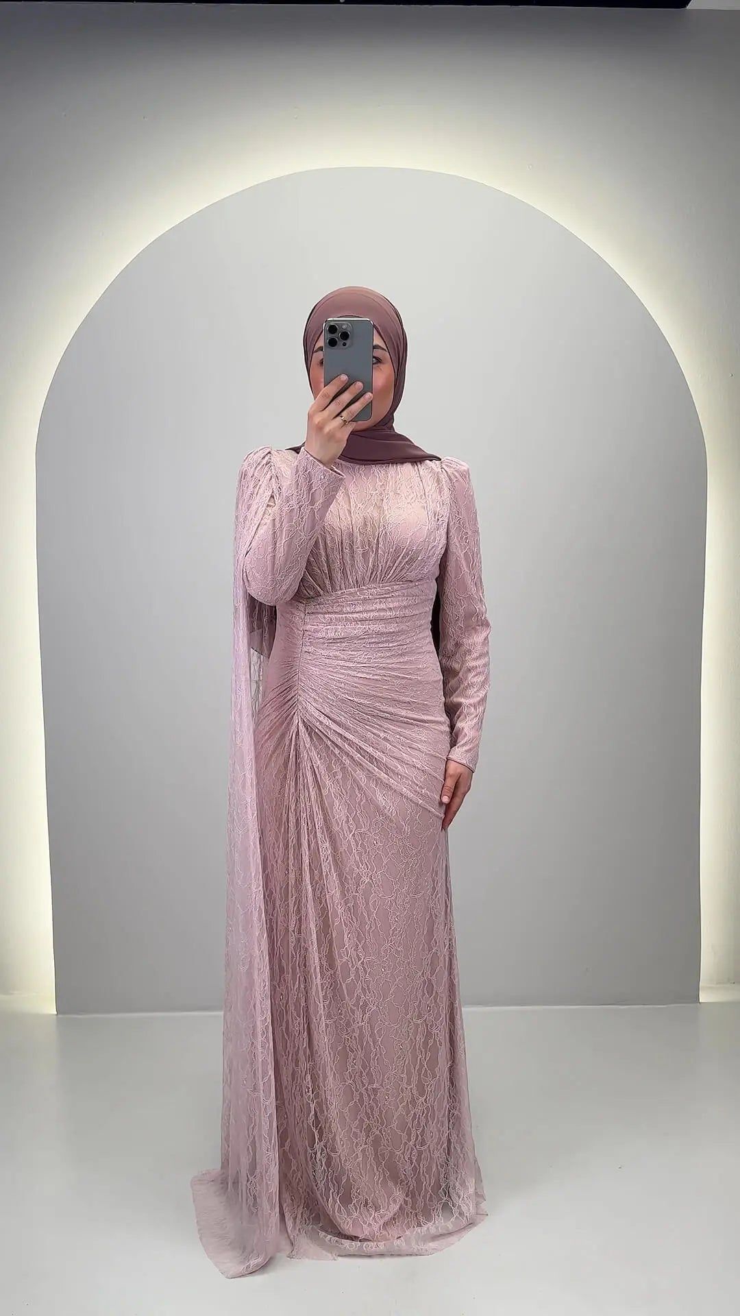 Asell aftonklänning rosa