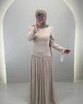 Yagmur Aftonklänning Beige