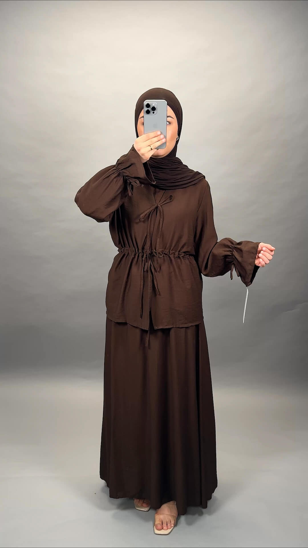 Asliya tvådelad brun