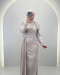 Leyla Aftonklänning Beige