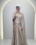 Tiya kvällsklänning beige