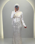 Beys Evening dress Cream white