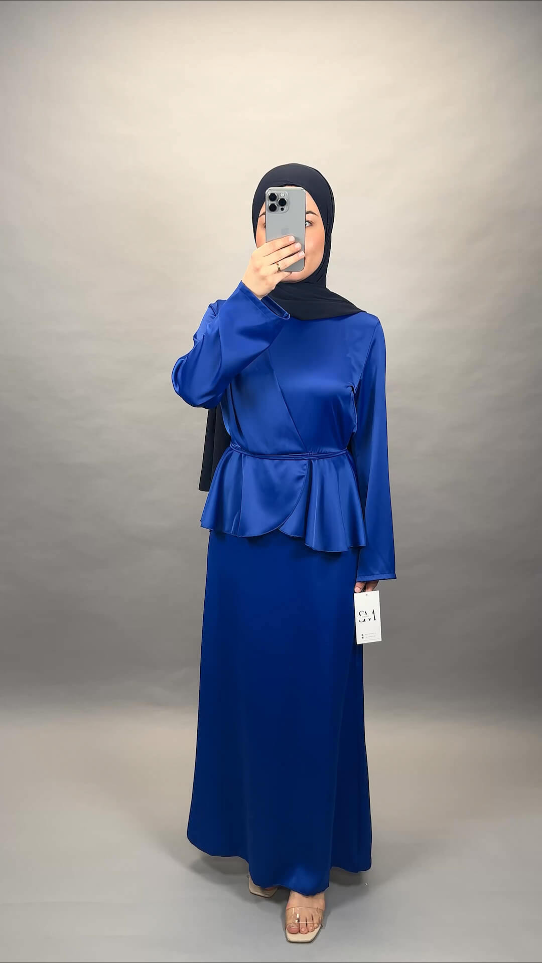 Siana aftonklänning kungligt blå