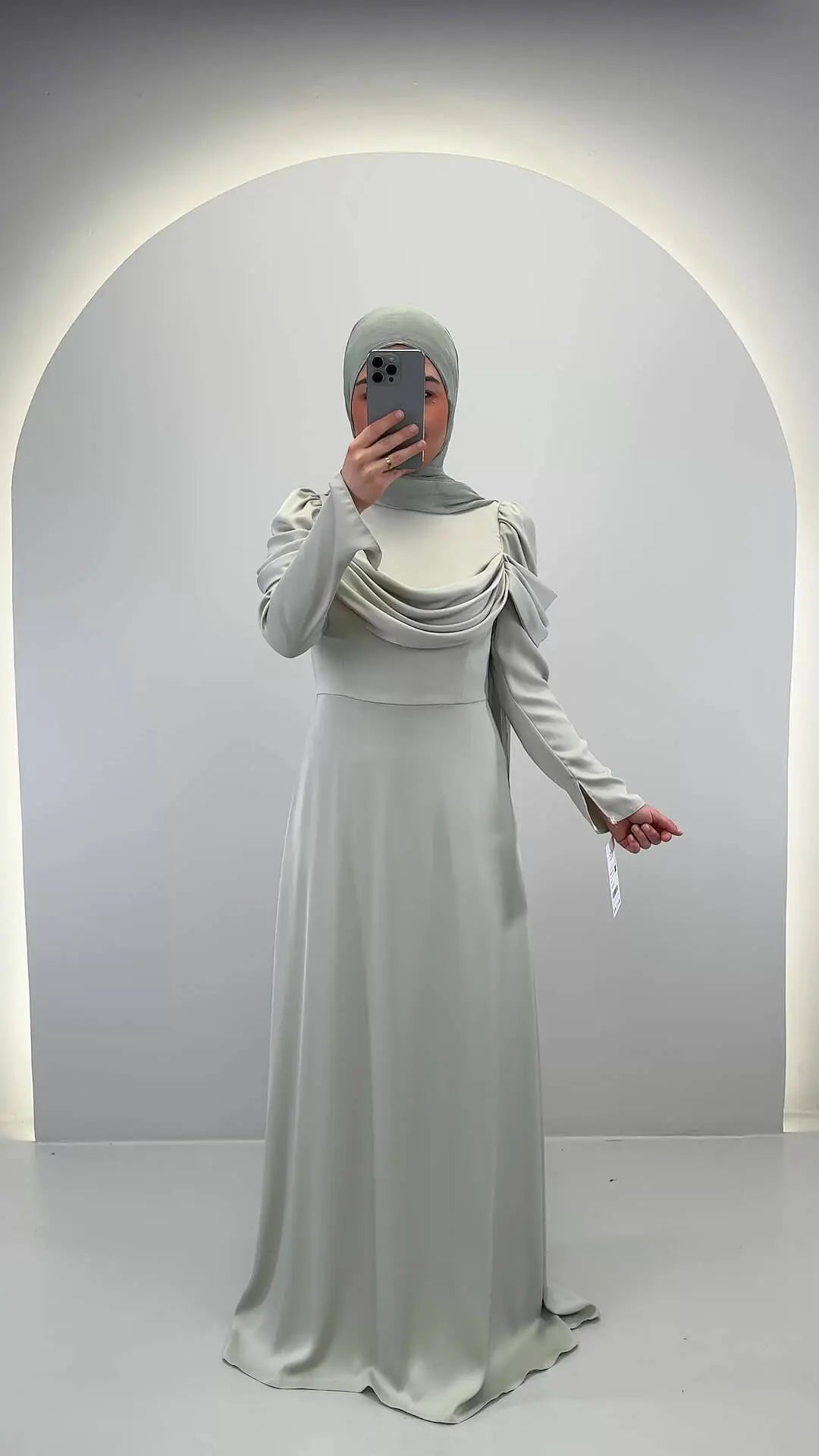 Esma kvällsklänning mint