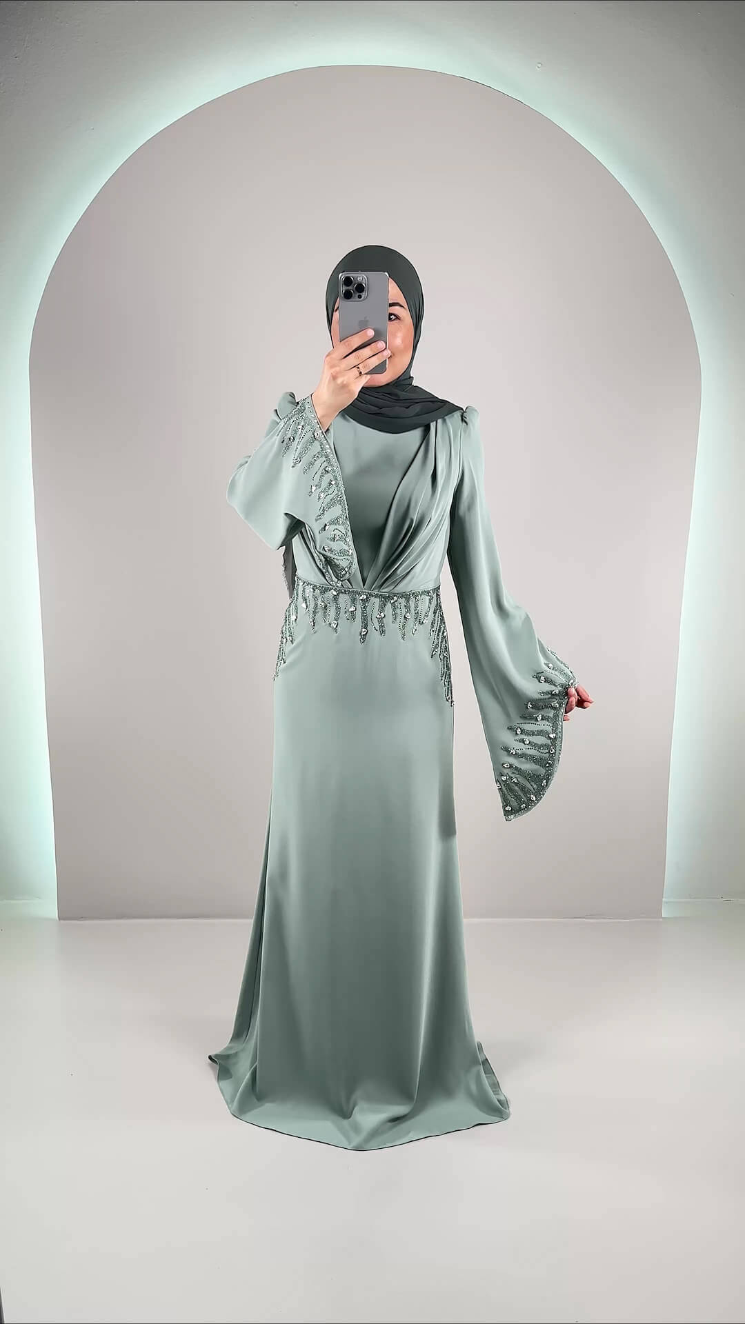 Maya aftonklänning Mint