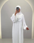 Misa Abaya Set med Khimar vit