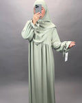 Mila Abaya Set med Khimar Mint