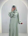 Hifaya Abaya Set med Khimar Mint