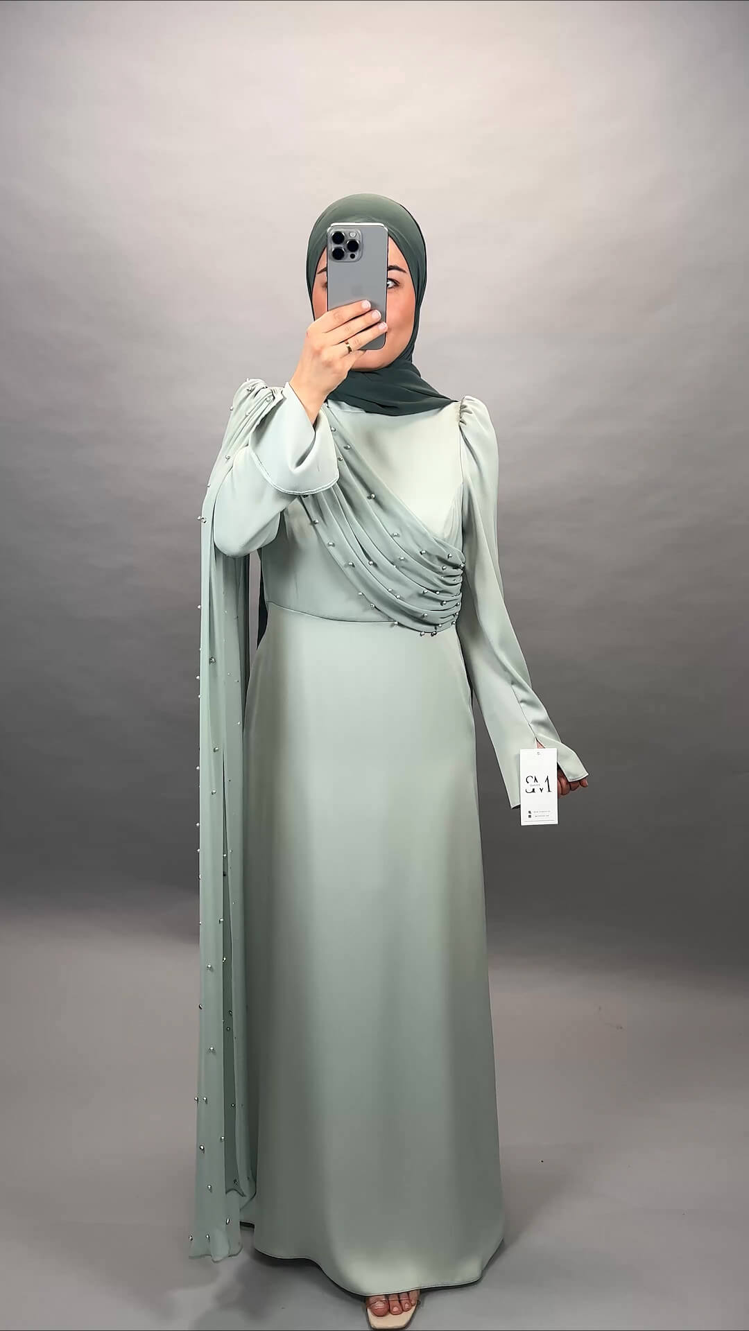 Mirsu evening dress Mint