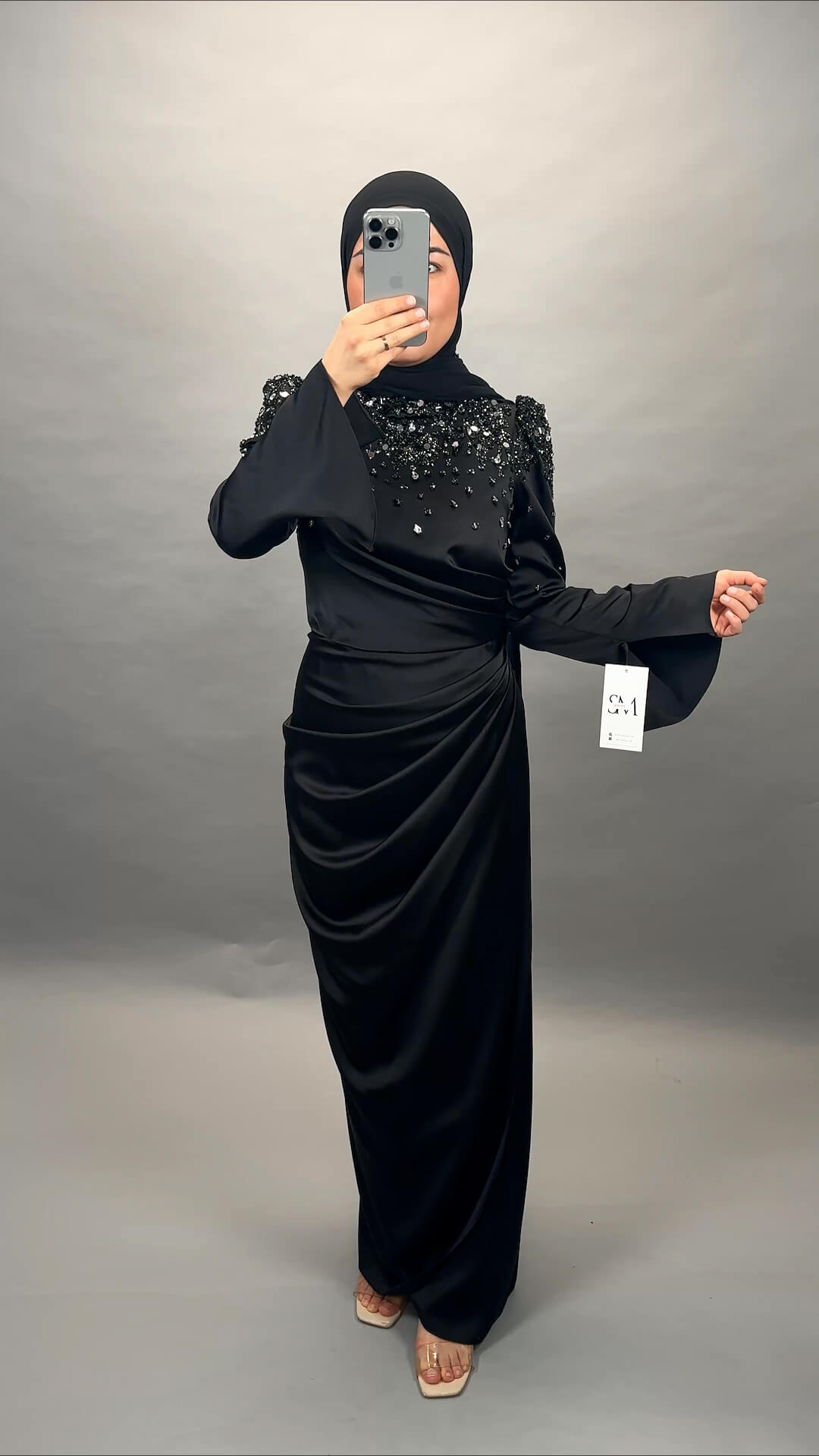 Sirin evening dress black