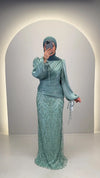 Dian aftonklänning Mint 01