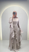 Liyana aftonklänning beige