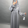 Mila Abaya Set med Khimar Grå