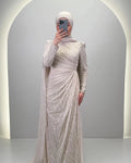 Mireya kvällsklänning beige