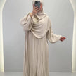Hifaya Abaya Set med Khimar Beige