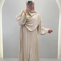 Hifaya Abaya Set med Khimar Beige