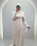 Nefa aftonklänning beige