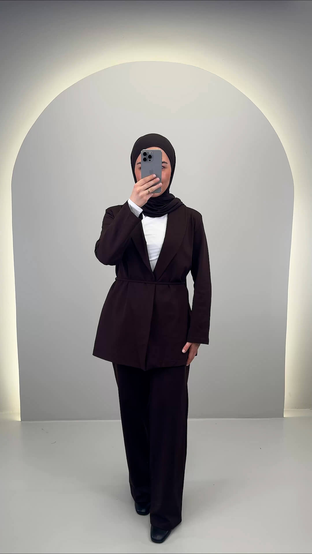 Esilya Zweiteiler Braun