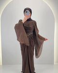 Perria evening dress brown