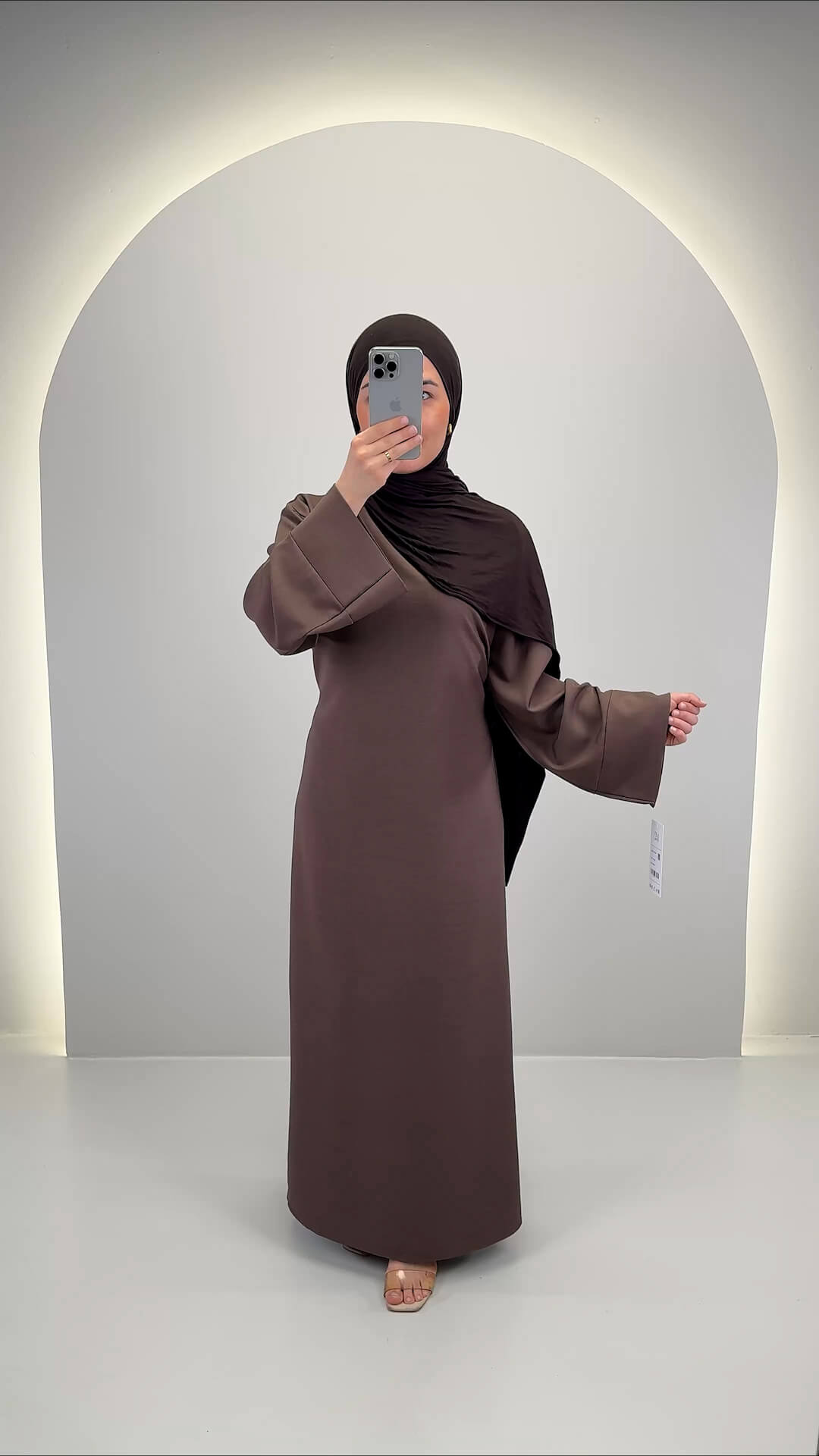 Classy Dress Brown 01