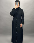 Elay Musselin Kleid Schwarz