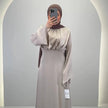 Esla aftonklänning beige