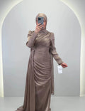Leyla Evening dress Taupe