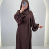 Misa Abaya Set med Khimar Brun
