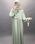 Mila Abaya Set Khimar Mint