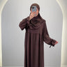 Mila Abaya Set med Khimar Brun