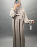 Mila Abaya Set Khimar Taupe