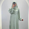 Hifaya Abaya Set med Khimar Mint