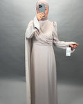 Mirsu Abendkleid Beige