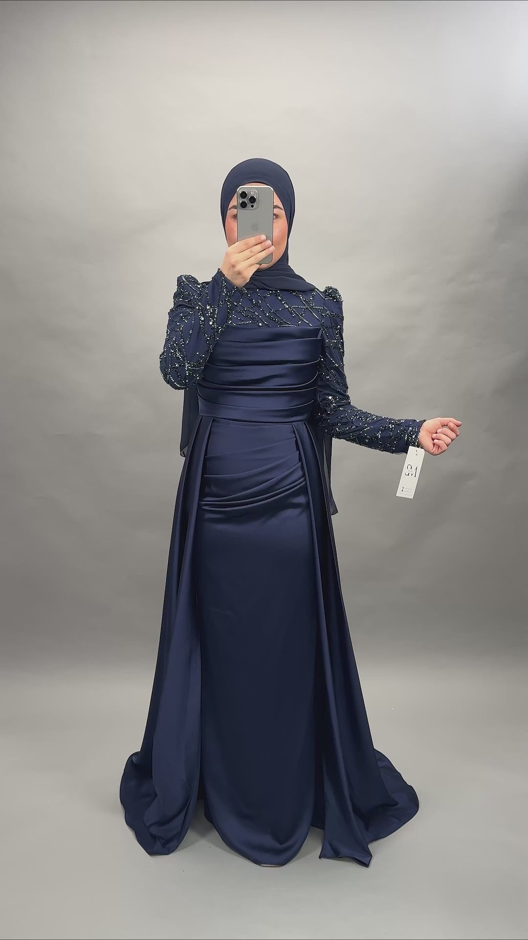 Arzu Abendkleid Dunkelblau