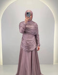 Liyan aftonklänning rosa
