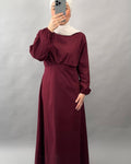 Kaani Kleid Weinrot